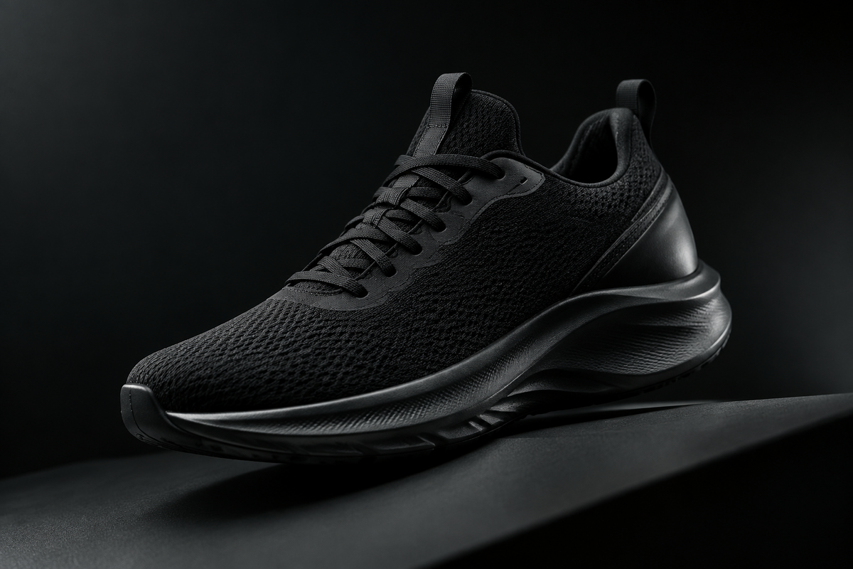 👟 Premium Black Sports Sneakers